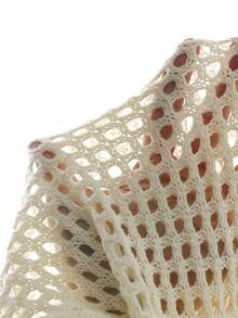 GlowEve CURVE Áo khoác cardigan dệt kim dáng rộng đa năng mùa xuân/hè, cổ chữ V sâu kết hợp tay áo cánh dơi tôn dáng, thắt eo tạo hiệu ứng thon gọn, dễ phối với áo hai dây, váy, phù hợp cho đi làm, hẹn hò, tiệc trà chiều, nhẹ nhàng nhưng vẫn thanh lịch. - Màu be - Xem 3