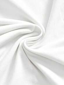 ROMWE Kawaii Cute Rabbit & Strawberry Print Lace Heart Decor Sexy Short Sleeve T-Shirt, Pastoral Style For Spring/Summer - White - View 4