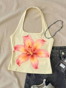 Áo tank top dài tay màu trắng kiểu yếm cho bé gái tuổi teen, thích hợp mặc mùa hè. - Nhiều màu - Xem 3