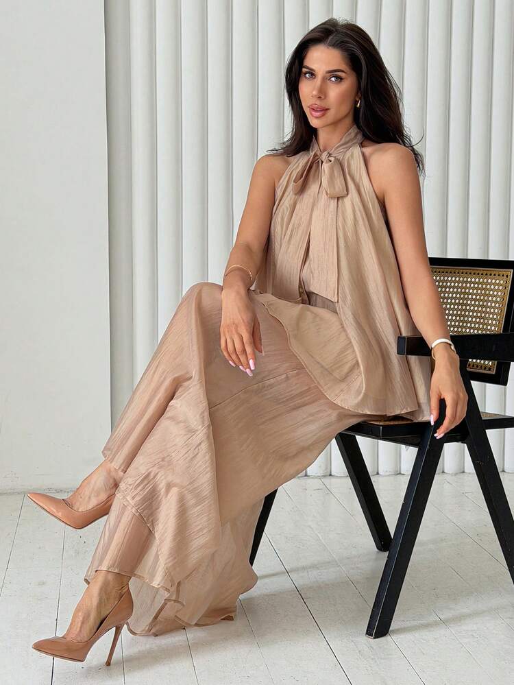 2026 New Spring/Summer Outfit Set, Vest Top And Wide Leg Pants, Stylish 2 Pieces Set For Women Lounge Sets For Women