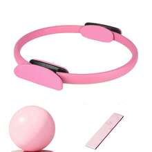 Cincin Pilates dengan Pegangan Empuk Super Tebal, Cocok untuk Peralatan Pilates di Rumah atau Saat Bepergian, Cocok untuk Peralatan Olahraga Wanita pada Paha dan Perut, Peralatan Olahraga Tubuh Bagian Atas - MultiWarna - View 10