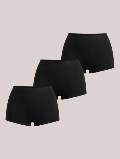 Veilyse Quần lót bó lưng co giãn màu trơn cho nữ