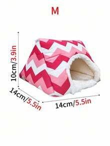 1PC Polyester Padded Warm Small Animal Nest Soft Cozy Comfortable Fluffy Pet Bed For Hamsters Sugar Gliders Squirrels Parrots Small Pets Indoor Cage Home Pet Supplies Daily Use Essentials - Multicolor - View 15