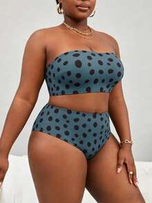 Slaydiva Bộ bikini tam giác màu trơn dành cho nữ cỡ lớn, có dây đeo bản rộng có thể tháo rời, thời trang và tối giản, thích hợp cho bãi biển và kỳ nghỉ. - màu đen - Xem 4