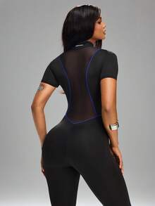 Innovista 时尚运动服、吸汗服、瑜伽服、马术服、舞蹈服 - 黑色 - 查看 4