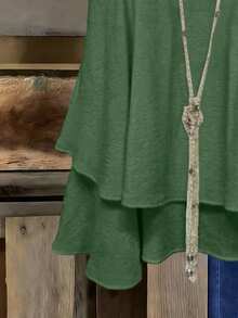 Parysyn Plus-Size Woven Sexy Vacation Casual Summer Halter Tops And Vests - Green - View 5