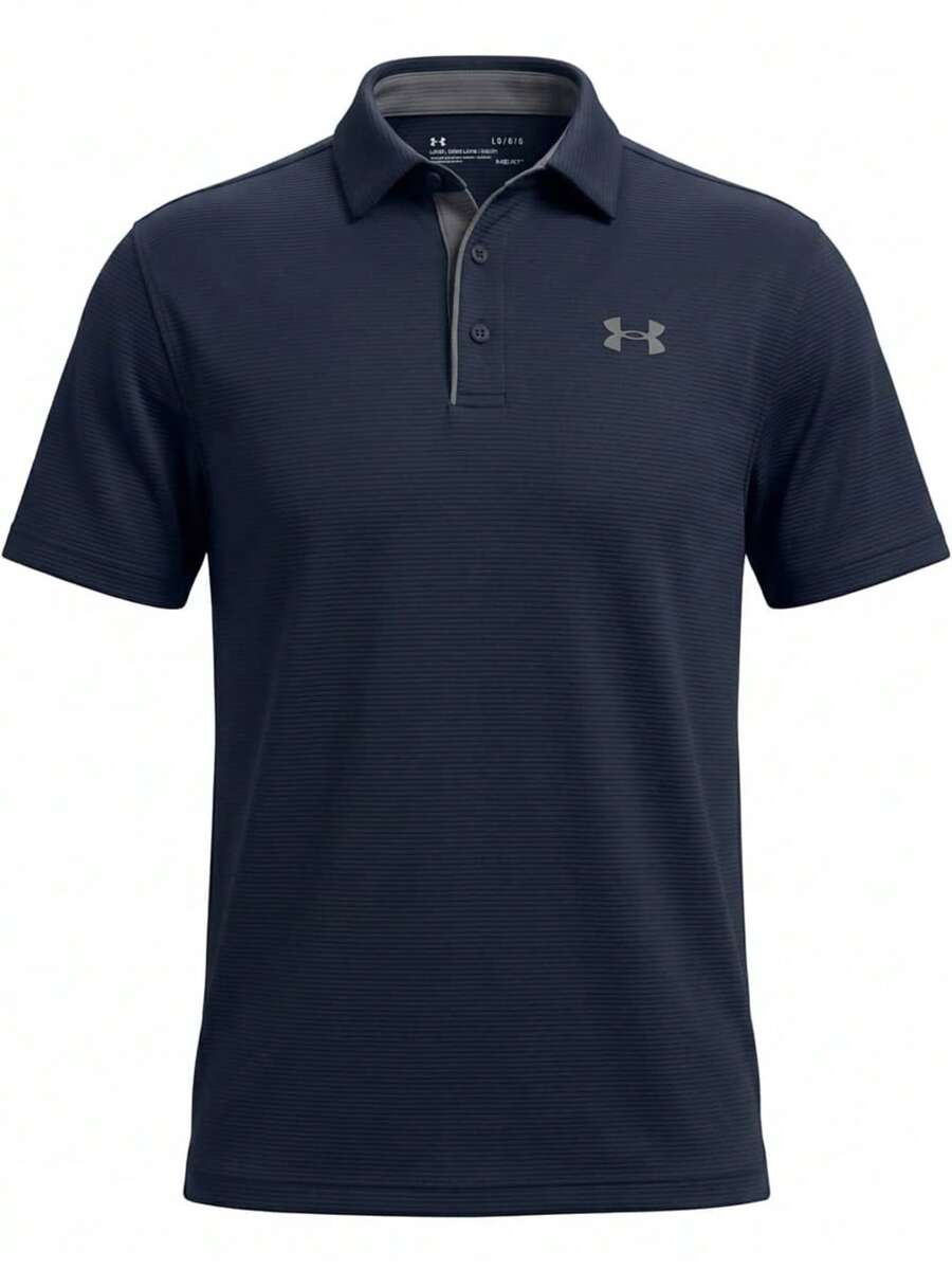 Under Armour Tech Polo Men's Sports Tees & Tanks Navy - Midnight Navy / Graphite / Graphite - View 1