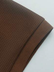 Manfinity Homme Setelan Kemeja Polo dan Celana Pendek Pria Warna Polos, Kasual & Minimalis untuk Pemakaian Sehari-hari - Coffee Brown - View 6