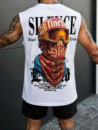 Lornexis Bộ áo thun nam in hình chân dung cổ điển và lễ hội âm nhạc.