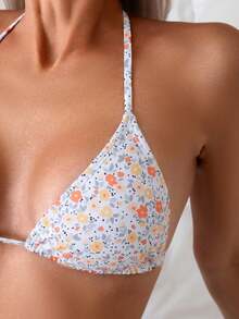 SHEIN Swim Vcay Ditsy Floral Bikini Set For Beach Vacation - Multicolor - View 4