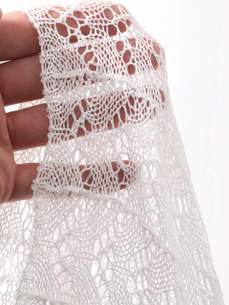 Dazy Plus Plus Size Women Loose Sheer Vacation Style Plus Size Cover Up Top, Spring/Summer