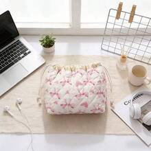 1 Túi đựng mỹ phẩm dây rút dập nổi, Túi đựng đồ trang điểm dung tích lớn, Túi đựng đồ đa năng, Túi vệ sinh, Ví đựng tiền xu, Túi đựng đồ vệ sinh cá nhân du lịch hình vuông, Món quà Giáng sinh hoàn hảo - Nhiều màu - Xem 7