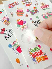 Bộ 20 thiệp chúc mừng sinh nhật kèm phong bì và sticker, tự làm theo phong cách Ins, những lời chúc phúc sáng tạo. - Nhiều màu - Xem 8