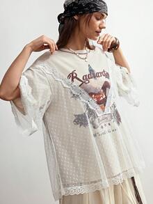 Bohemela 女士春夏度假针织短袖T恤 - 軍綠色 - 查看 4