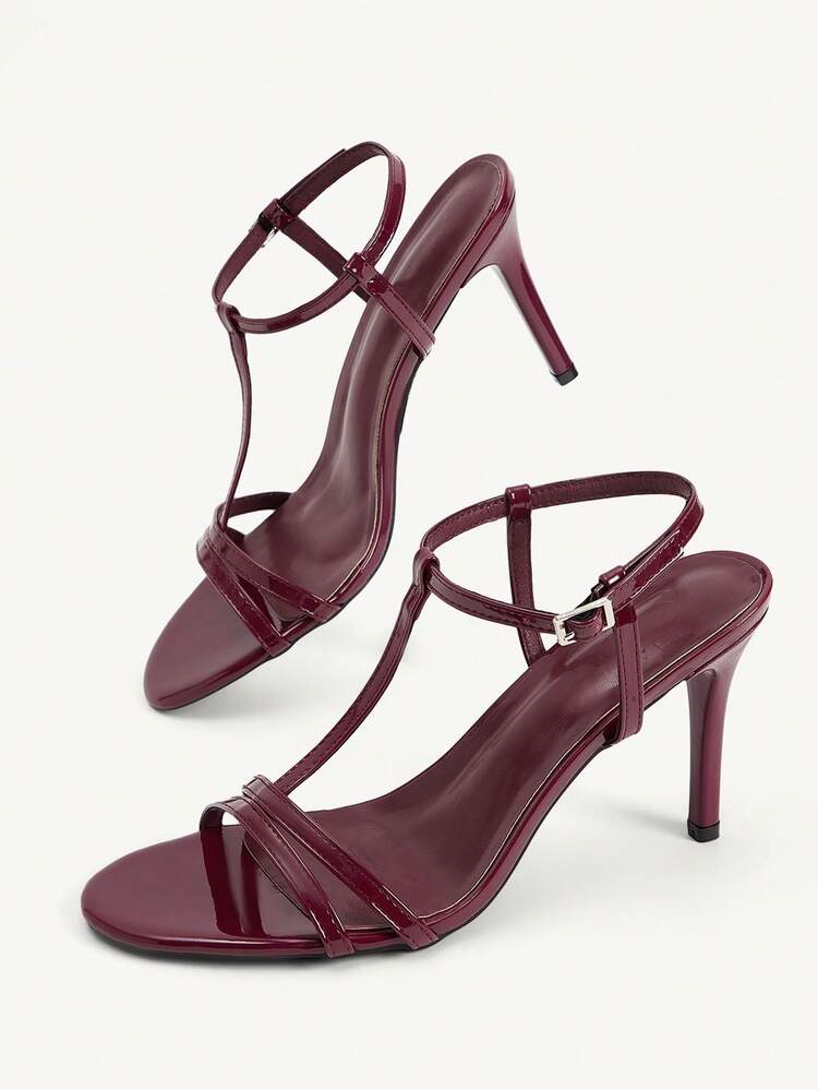 CUCCOO CHICEST Women Shoes New Summer Round Head Women's High-Heeled Stiletto Sandals