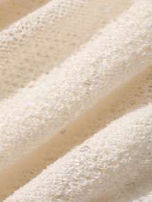 Livesso Áo khoác ngoài bikini bằng vải đính đá và sequin dành cho nữ, váy đi biển gợi cảm. - Màu be - Xem 8