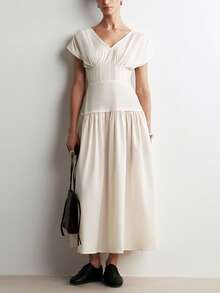 Aalyst Women Long Dresses - Apricot - View 3