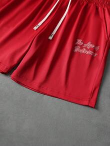 PAVTROS Young Men's Street Style Casual T-Shirt Set - Red - View 10