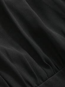 DAZY Women's Mini Dress For Back To School Sheer,Fall Dress Long Sleeve Dress - Black - View 3