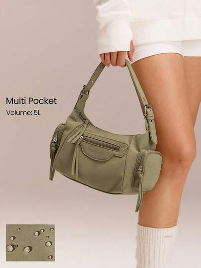 GLOWMODE Small 5L SunChaser Water-Resistant Multiple Compartments Exterior Zipper Shoulder Bag Summer Vacation Holiday Outdoors Daily Casual Wear