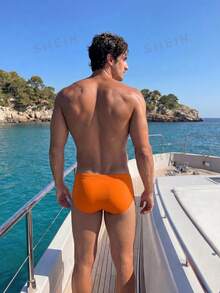 Manfinity Swimmode 2026 New Men's Color Block Beach Vacation Swimming Pool Party Swim Trunks,Men's Swimwear With Contrasting Color Splice, Fashionable Design Suitable For Summer, Hawaiian Bathing Suits For Men Swimwear For Men - Multicolor - View 2