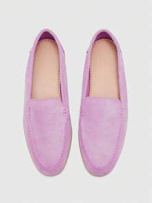 CUCCOO BIZCHIC Women's Casual Comfortable Slip-On Loafers For Daily Commute & Versatile Wear For Christmas Valentine's Day - Baby Pink - View 10