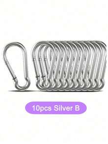 5/10/30/50Pcs Carabiner Caribeaner Clip Keyring Bulk Spring Snap Hook Key Chain Clip Aluminum D Ring Small Carabiners For Backpacking, Camping, Hiking - Multicolor - View 21