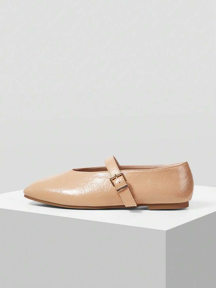 WOMEN'S COMMUTING CASUAL COMFORTABLE VERSATILE MARY JANE SQUARE TOE FLAT SHOES FOR CHRISTMAS SPRING SHOES