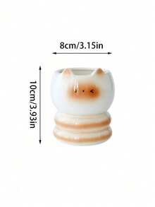 1PC Ceramic Cute Siamese Cat Electric Toothbrush Holder Stand Organizer For Couple Toothpaste Placement Bathroom Countertop Home Decor Bathroom Storage Gift Fall Decor Back To School Bathroom Accessories Cat Lover Gift - Multicolor - View 19