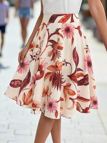 Women's New Elegant Printed A-Line Skirt, Suitable For Daily Wear In Various Occasions, Summer - Multicolor - View 5