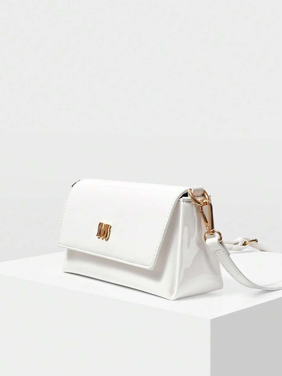 MOTF PREMIUM LADIES SLANTED SHOULDER BAG, EXQUISITE AND SIMPLE COMMUTER HANDBAG - Off-white - View 2