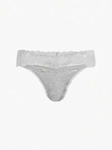 Bisouelle Women's Lace Patchwork Thong Panties, Featuring Delicate Lace Pattern. Made Of Skin-Friendly Fabric, Sexy Low-Waist Design. Exquisite Floral Lace Ladies' Lingerie, High Cost-Performance, Suitable For Dates, Daily Wear And Parties. - Multicolor - View 8
