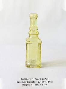 Cirelle 1件迷你美學壓紋玻璃花瓶，碎花瓶，桌上裝飾用 - 多色 - 查看 7