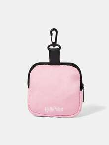 HARRY POTTER X SHEIN Coin Purse With Safety Buckle And Zipper Pocket, Multi-Functional Storage Bag, Coin Collection And Organization Pouch, Suitable For Both Men And Women - Baby Pink - View 4