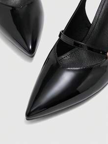 CUCCOO BIZCHIC Women's Fashion High Heel Shoes - Shining Night Black - View 9