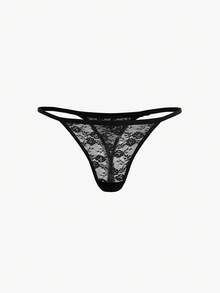 Bisouelle 5pcs/Pack Women's Floral Lace Thong Panties, Sexy Low Waist Comfortable Breathable Underwear - Multicolor - View 7
