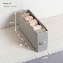 1Sock Drawer Storage Box , Original White, Underwear Divider Box, Wardrobe/Cabinet/Dresser Storage Box, Suitable For Underwear, Stockings, Legging - Multicolor - View 7