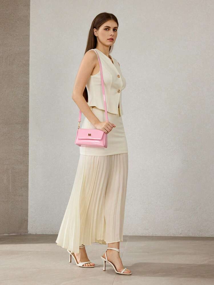 LADIES SLANTED SHOULDER BAG, EXQUISITE AND SIMPLE COMMUTER HANDBAG