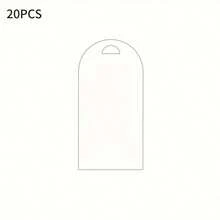20pcs/30pcs/40pcs/60pcs Acrylic Blank Name Tags For Wedding Venue Cards, DIY Hanging Seat Cards, Wedding Decor - no ribbon - View 5