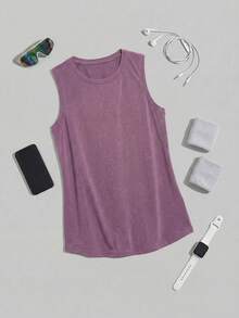 Cheerettes Áo tank top cổ tròn không tay, thoáng khí, thoải mái, thích hợp mặc hàng ngày khi chơi thể thao, mùa hè. - Nhiều màu - Xem 4