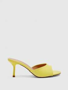 CUCCOO BIZCHIC Woman Shoes Ladies' Stylish Versatile High Heel Sandals Wedding Shoes For Summer Graduation Heels Prom Heels Vacation Shoes Summer Elegant All-Match Business Casual Business Chic Spring Shoes Spring Break Easter For Christmas Summer Shoes - Light yellow 1 - View 7