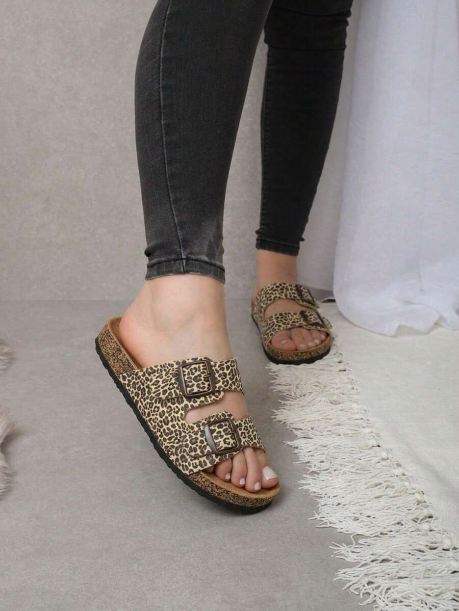 Women Flat Sandals - Cheetah - View 1