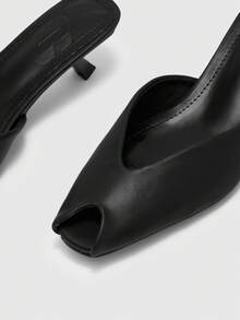 CUCCOO BIZCHIC Chaussures à talons fins pour le trajet quotidien des femmes, chaussures de printemps - Noir - Voir 8
