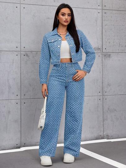 SHEIN ICON Women's Vintage Style Non-Stretch Straight Leg Wide Leg Jeans