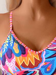 Swim Vcay Women's One-Piece Swimsuit With Random Print, Copyright Purchased,Summer Beach - Multicolor - View 6