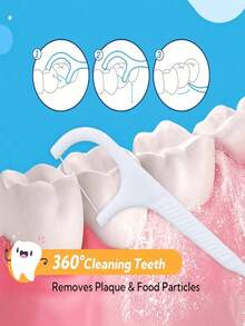 2PCS Portable Floss Picks Case Set, Includes Floss Threads, Travel Dental Floss Holder, Cute Refillable Container For Couples Friends Family, Christmas New Year Valentine Gift, Teeth Cleaning Tool - Multicolor - View 7