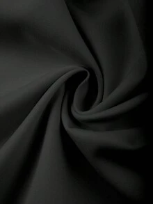 Franclia 大码婚礼季背心和薄纱拼接中长裙两件套 - 黑色 - 查看 9