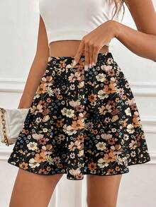 SHEIN Frenchy Quần nữ dáng suông in hoa, có túi, đa năng cho hẹn hò và đi chơi. - Nhiều màu - Xem 5