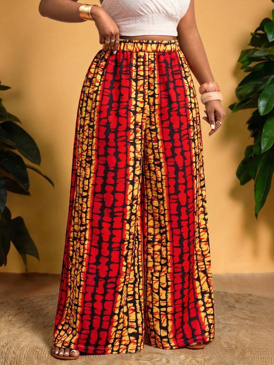 2026 Spring/Summer New Casual Loose Plus Size Women Pants, Colorful Printed, Suitable For Beach, Bonfire Party, Daily Wear Country Concert Outfit Women's Country Pants Zebra Pants Women Zebra Trousers Zebra Skirt Zenske Pantalone Zulu Traditional Dress For Women Africa Long Skirts For Women African Clothes For Women Skirt Pattern Long Skirt With Top Sewing Patterns For Women Clothing