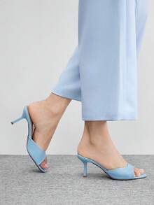 CUCCOO BIZCHIC 女士时尚百搭高跟凉鞋，适合婚礼、夏季、毕业典礼、舞会、度假等场合，优雅百搭，商务休闲、商务时尚，春季、春假、复活节、圣诞节等场合皆宜。 - 淺藍1 - 查看 5